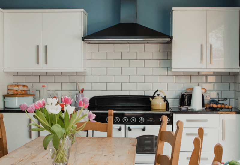 Finished kitchen after home adaptations in Exeter