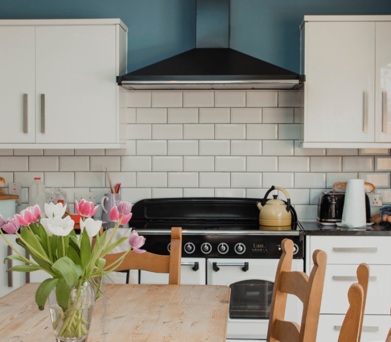 Finished kitchen after home adaptations in Exeter