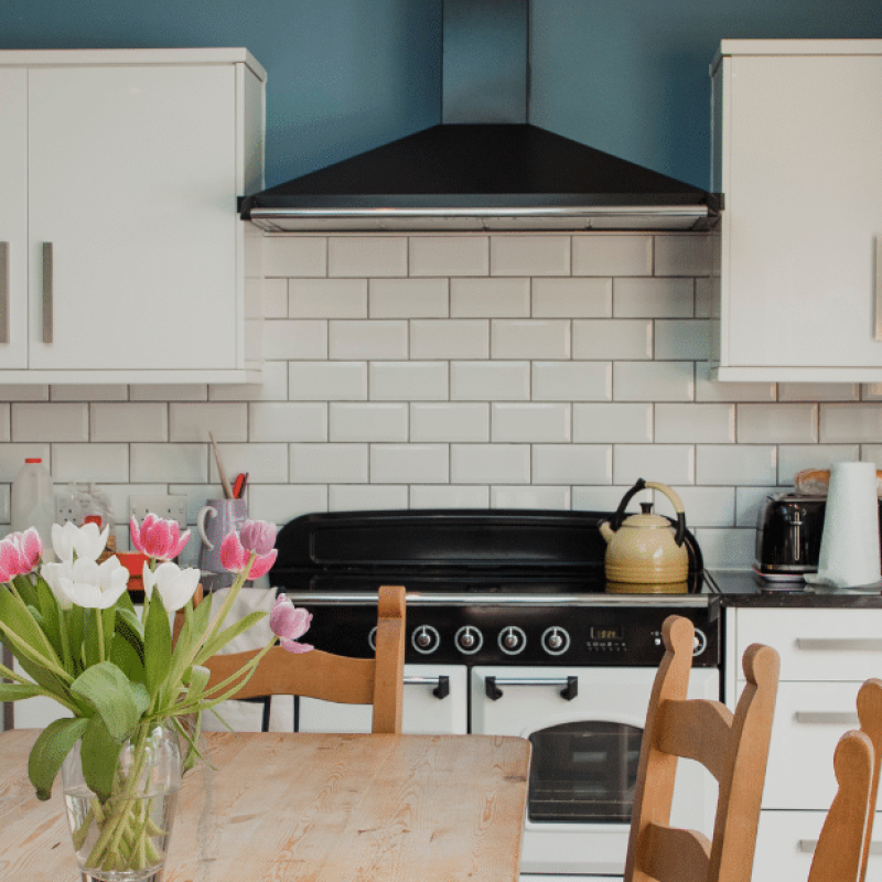 Finished kitchen after home adaptations in Exeter